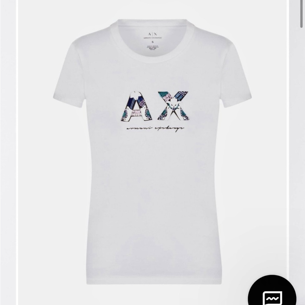 Armani Exchange white tshirt Womens size small